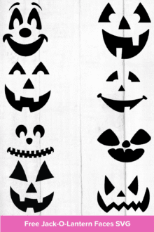 Free Jack-O-Lantern Faces SVG Files