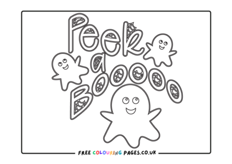 Ghosts Colouring Pages