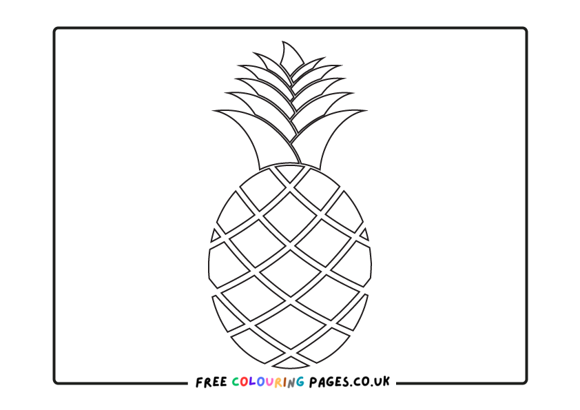 Free Fruit Colouring Pages