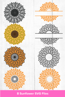 Free Summer Sunflower SVG Files