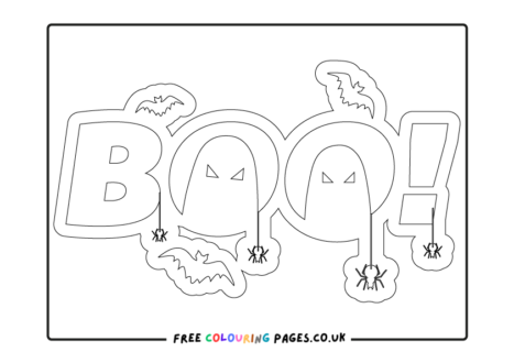 Colouring Printables for Halloween