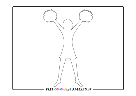 Cheerleading Colouring Pages