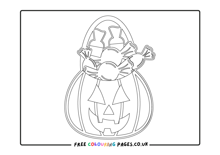Jack O' Lantern Printable Colouring Pages