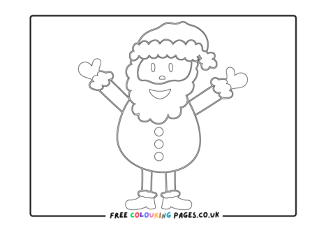 Santa Colouring Pages Free