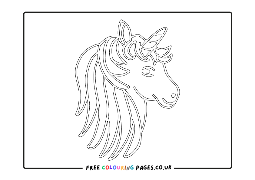 Unicorns Colouring Pages