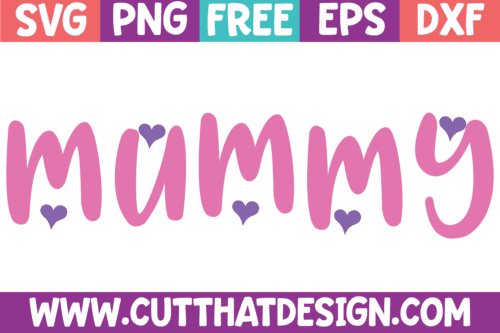 Mother's Day SVG Mummy Hearts