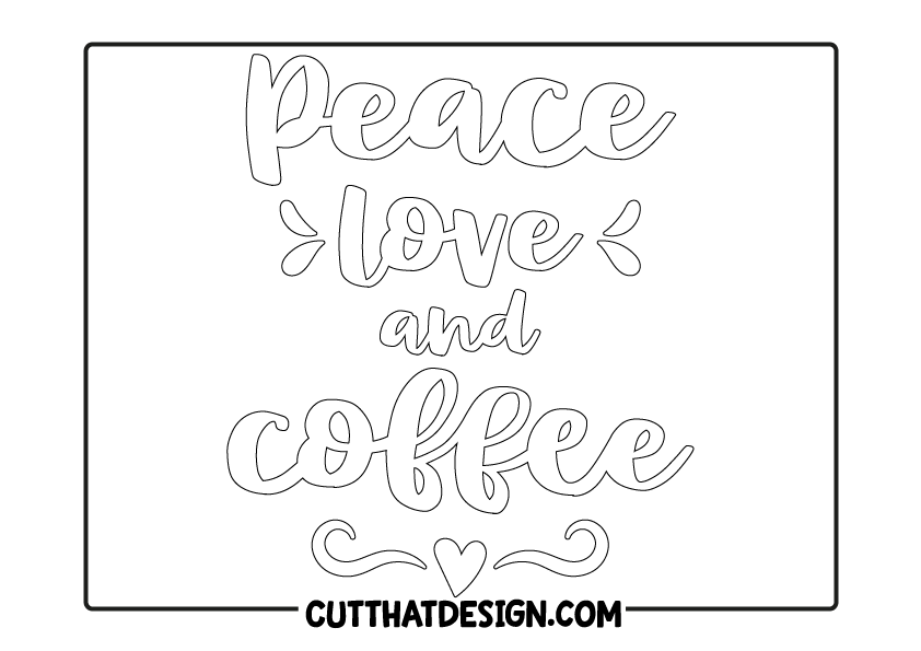 Coffee Colouring Pages