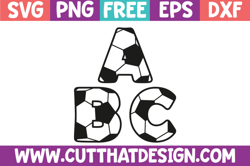Soccer Alphabet SVG