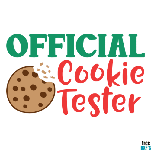 Free Official Cookie Tester DXF