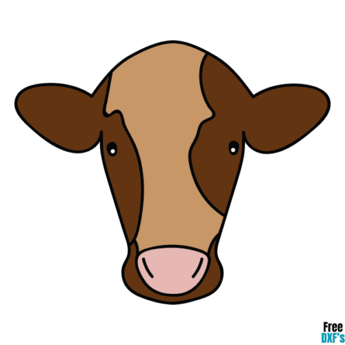 Free Cow Head DXF