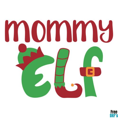 Free Mommy Elf DXF
