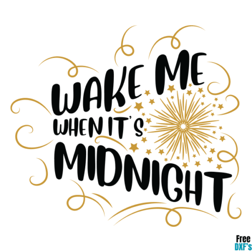 Free Wake me when it’s midnight DXF