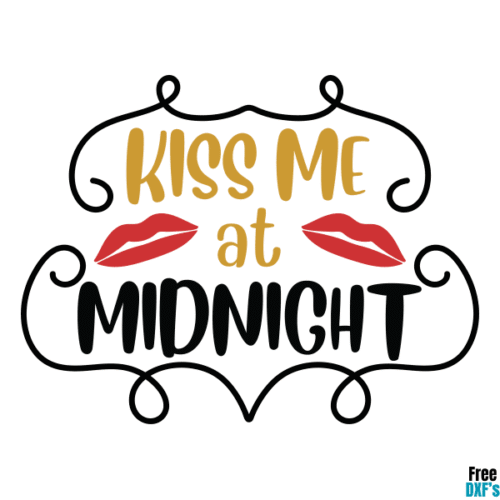 Free Kiss me at Midnight DXF