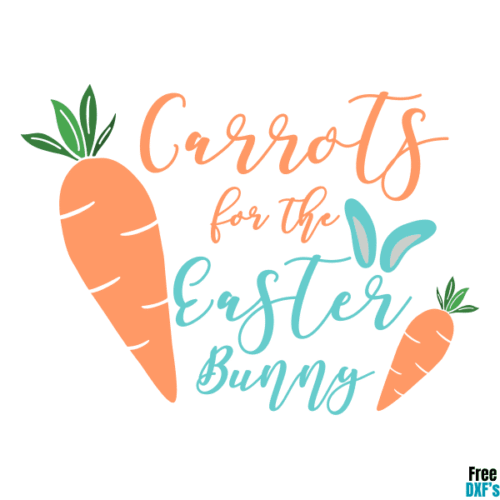 Free Carrots for the Easter Bunny DXF