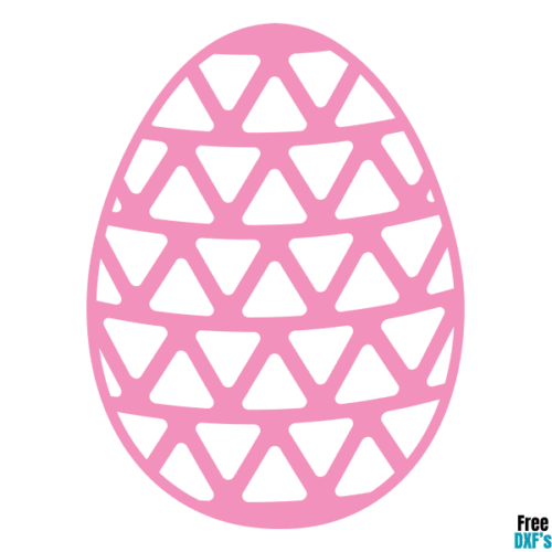 Free Easter Egg Geometric Pattern DXF