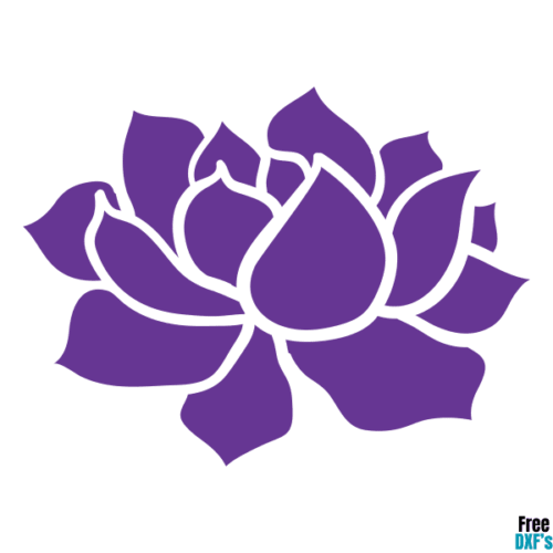Free Lotus Flower DXF