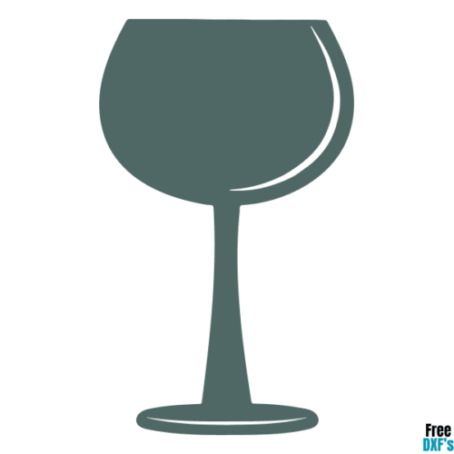 Free Gin Glass DXF
