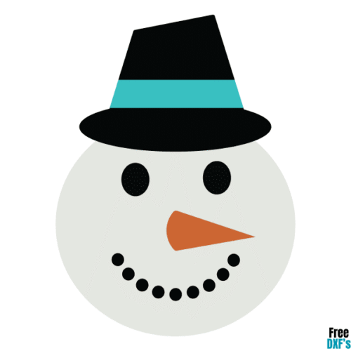 Free Snowman Head DXF