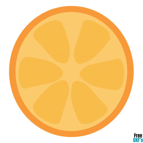 Free Orange Slice DXF
