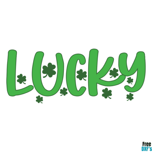 Free Lucky Text DXF
