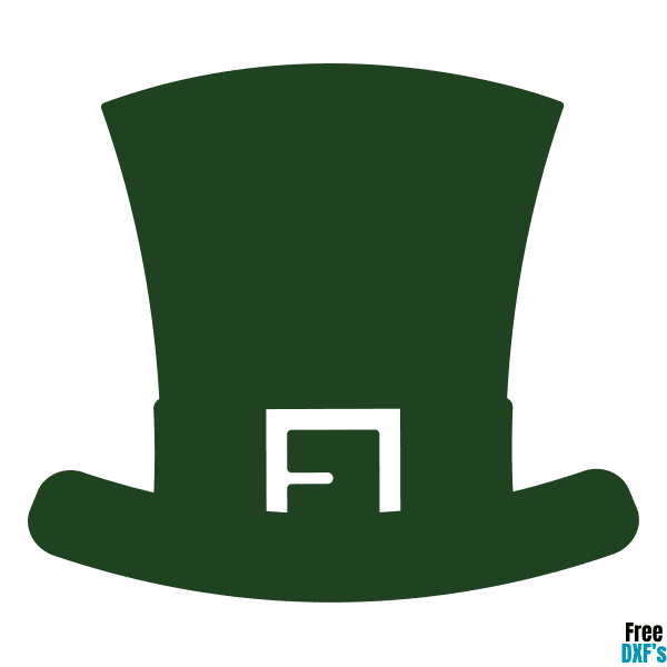 Free St Patricks Day Hat DXF