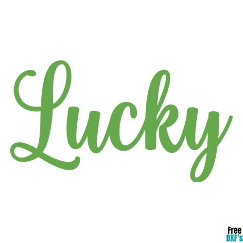 Free Lucky Text DXF
