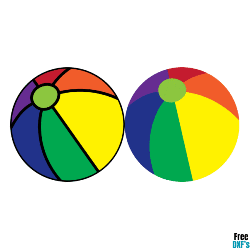 Free Beach Ball Designs DXF
