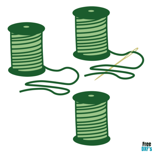 Free Sewing Cotton Reel Designs DXF