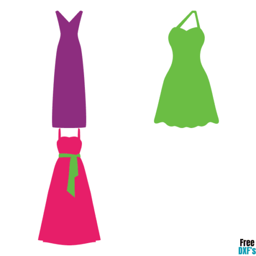 Free Bridesmaid Dress Designs 1 DXF