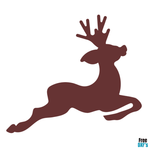 Free Reindeer Silhouette DXF