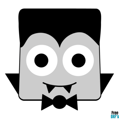 Free Dracula Square Head Design DXF