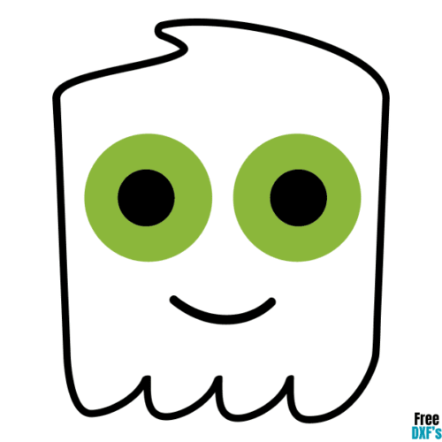 Free Ghost Square Head Design DXF