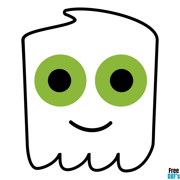 Free Ghost Square Head Design DXF
