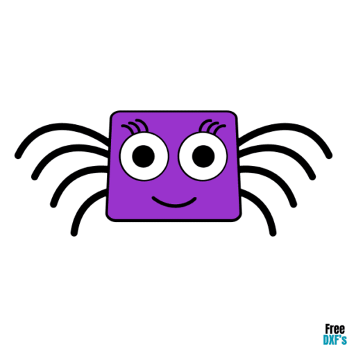 Free Spider Square Head Design DXF