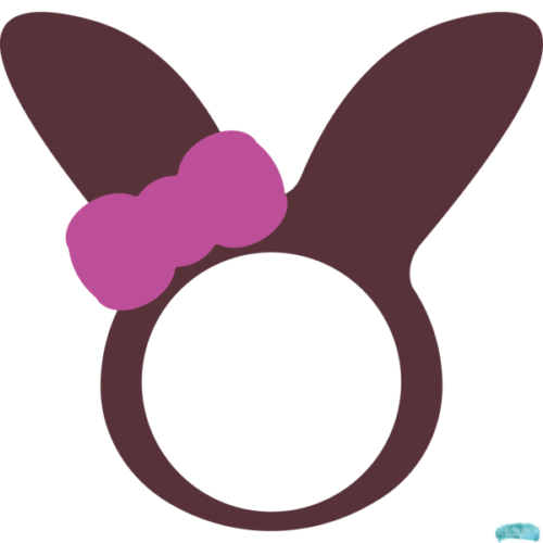 Free Easter Bunny and Bunny Ears Monogram Designs Sublimation PNG