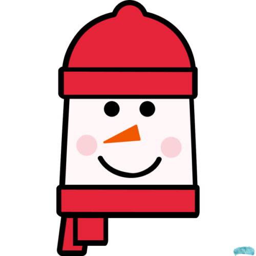 Free Snowman Square Head Design Set Sublimation PNG