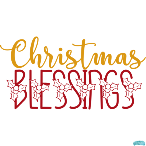 Free Christmas Blessings Sublimation PNG
