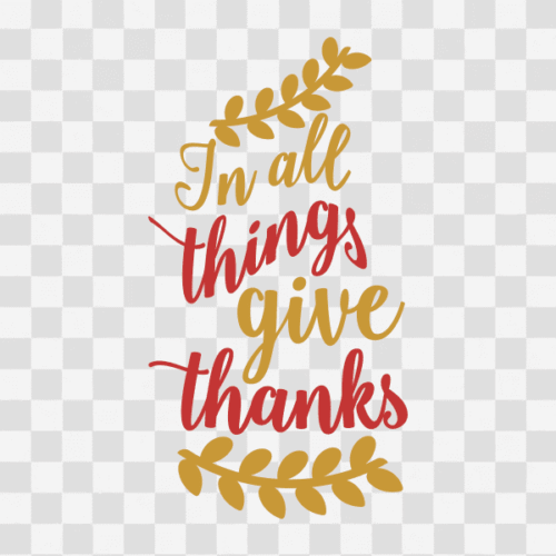 Free In all things Give Thanks Clipart