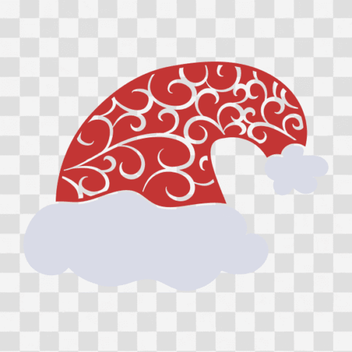 Free Flourish Santa Hat Clipart