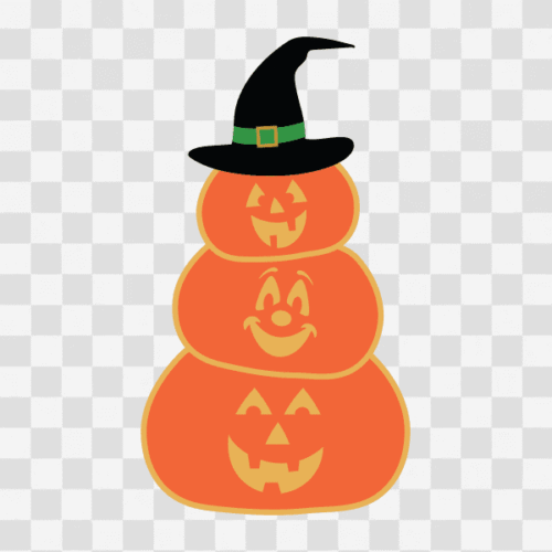 Free Stacked Pumpkin Jack O Lanterns Clipart