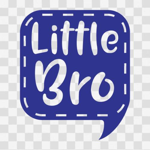 Free Little Bro Speech Bubble Design Clipart