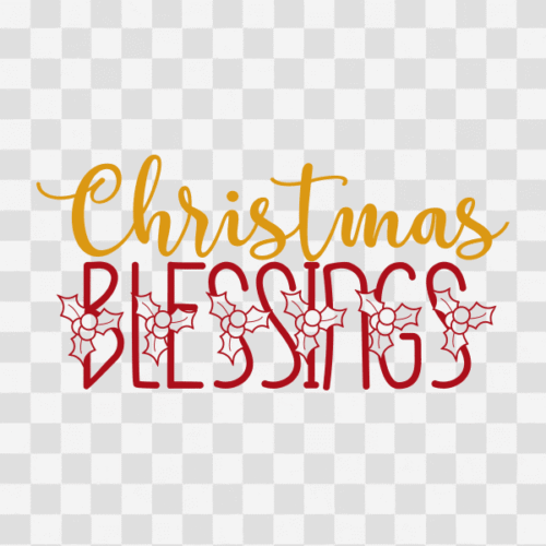 Free Christmas Blessings Clipart