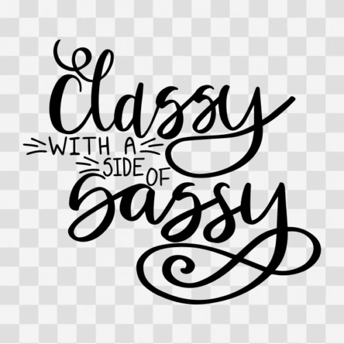 Free Classy with a side of Sassy Clipart