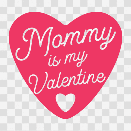 Free Mommy is my Valentine Clipart