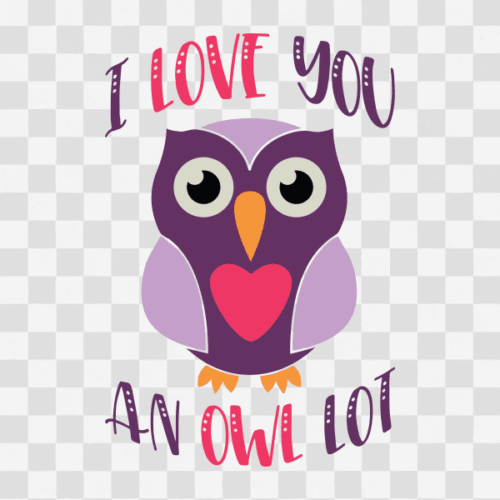 Free I love you an Owl Lot Clipart