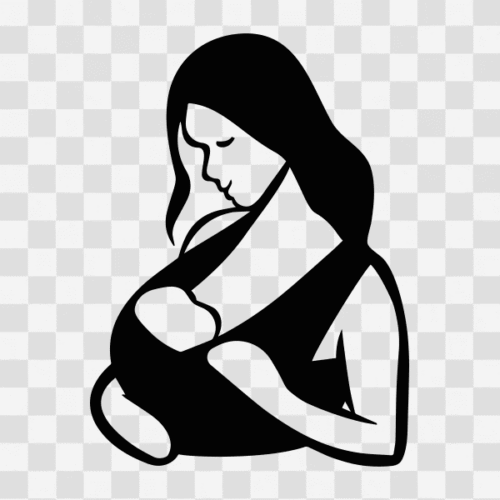 Free Baby wearing Mother Design Clipart