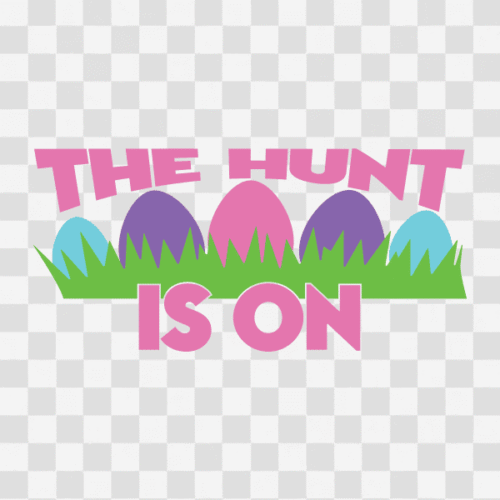 Free The Hunt is on - Easter Design Clipart