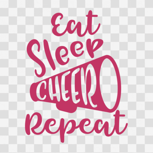 Free Eat Sleep Cheer Repeat Clipart