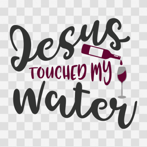 Free Jesus touched my Water Clipart