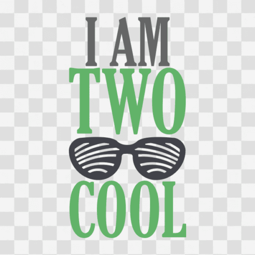 Free I am Two Cool Clipart